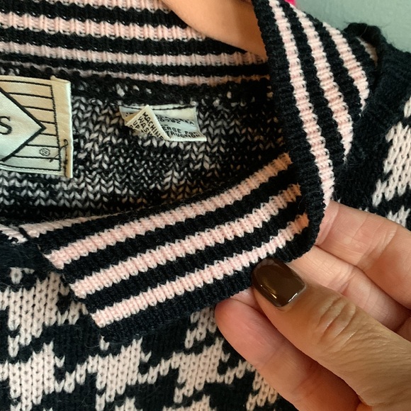 Vtg Nuggets polo houndstooth sweater - Picture 3 of 5